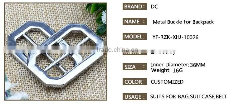 Custom Metal Coat Belt Buckle for handbags