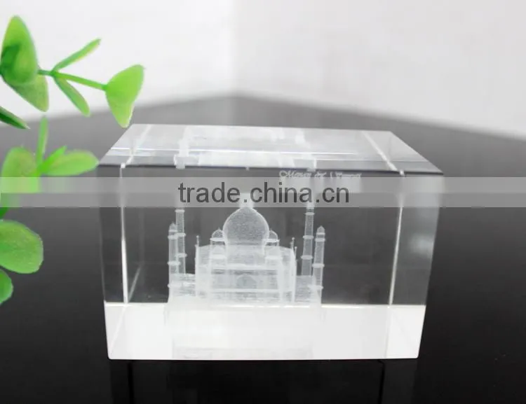 cheap square good clear crystal glass block on hot sale