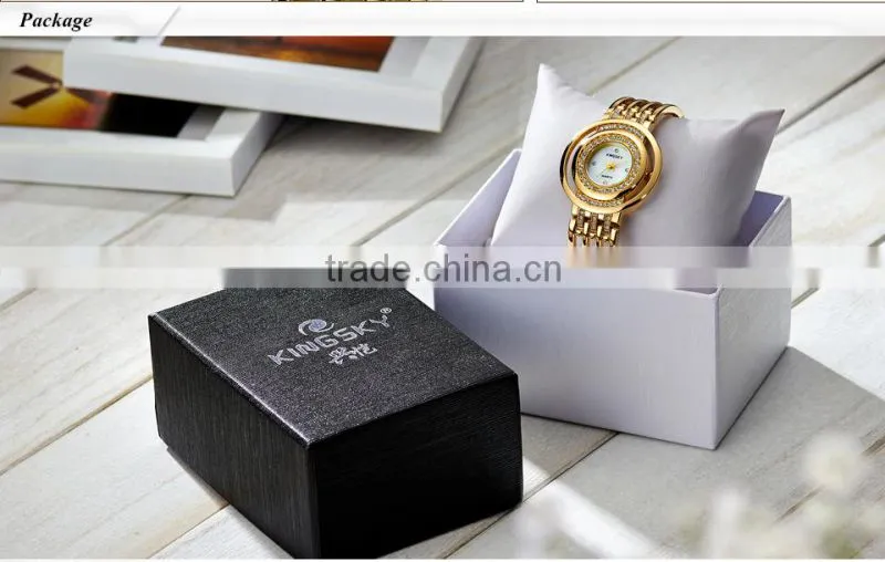 Women Gold Watch Round Dial Stainless Steel Band Ladies Quartz Analog Display Clock For Women Girl Gifts/KY053