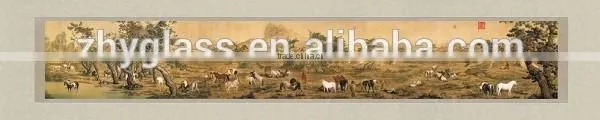 New Design Decorative Wall Art Glass Painting