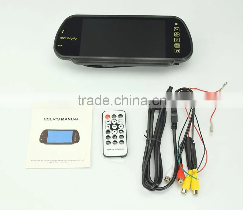 7 Inch A Grade Hannstar Panel MP5 USB SD Mirrors with Bluetooth Function
