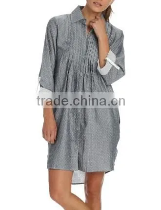 Dobby Nightshirt-Grey