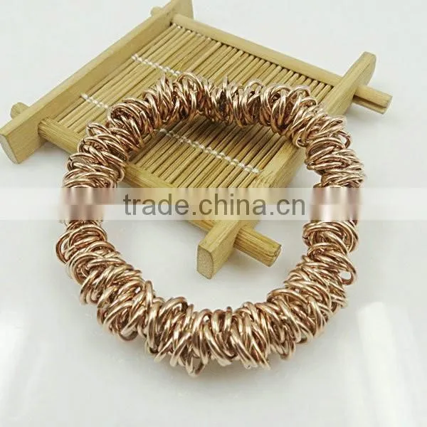 stainless steel jump ring bracelets fashionable bangle
