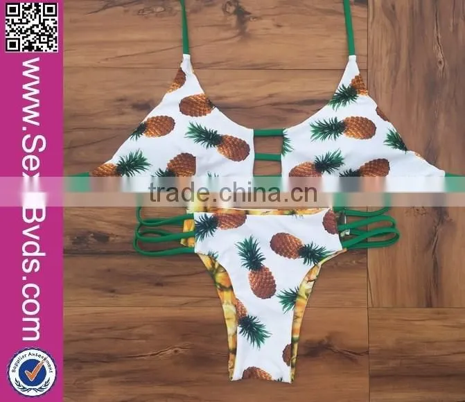 Hot Popular 2pcs Pineapple Sexy Mature Brazilian Bikini