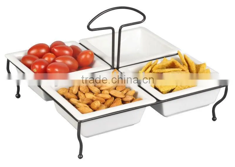 Serving Ishes Set With Rack