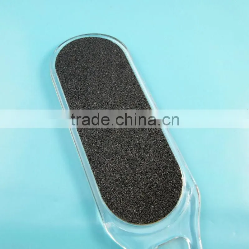 Big curved rounded plastic handle foot file pedicure
