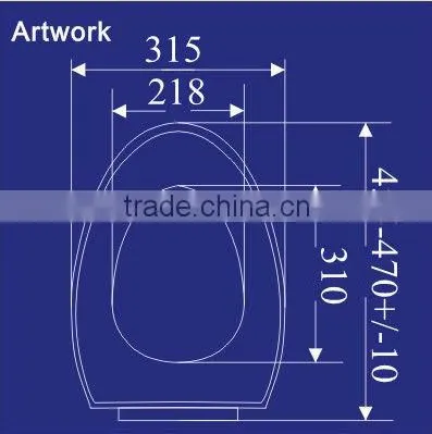 1026 PP material elongated american standard wc