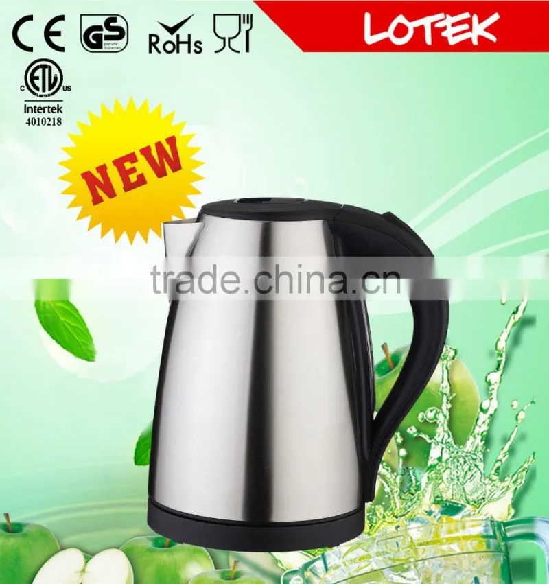 stainless steel electric kettle 1.7L striking blue led light