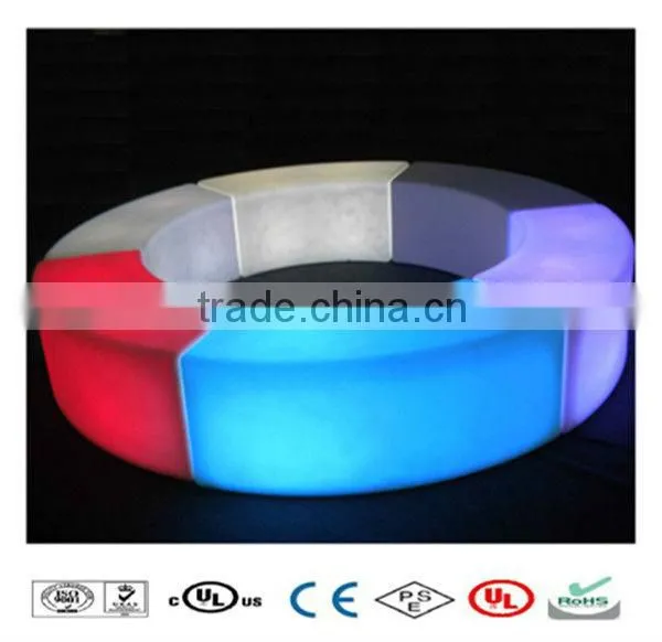 Snake shape 16 color changing eco-friendly LED Light Stool Bar