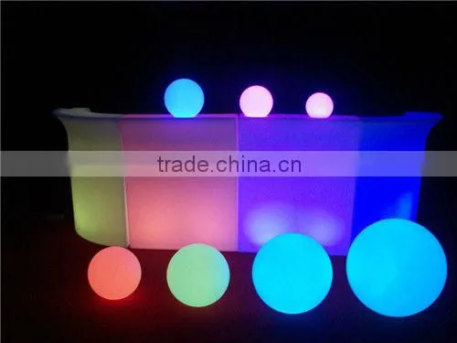 Home decoration color rechangeable led luminated decoration,small decorative balls