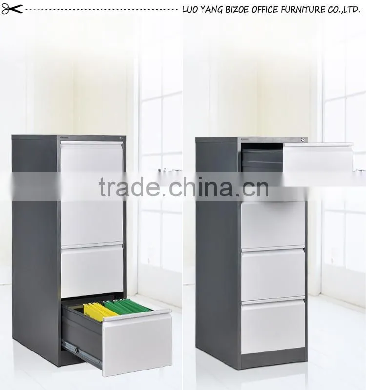 Office filing system white metal file cabinet