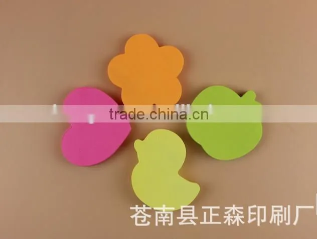 Hot new shaped sticky notes made in china with high quality