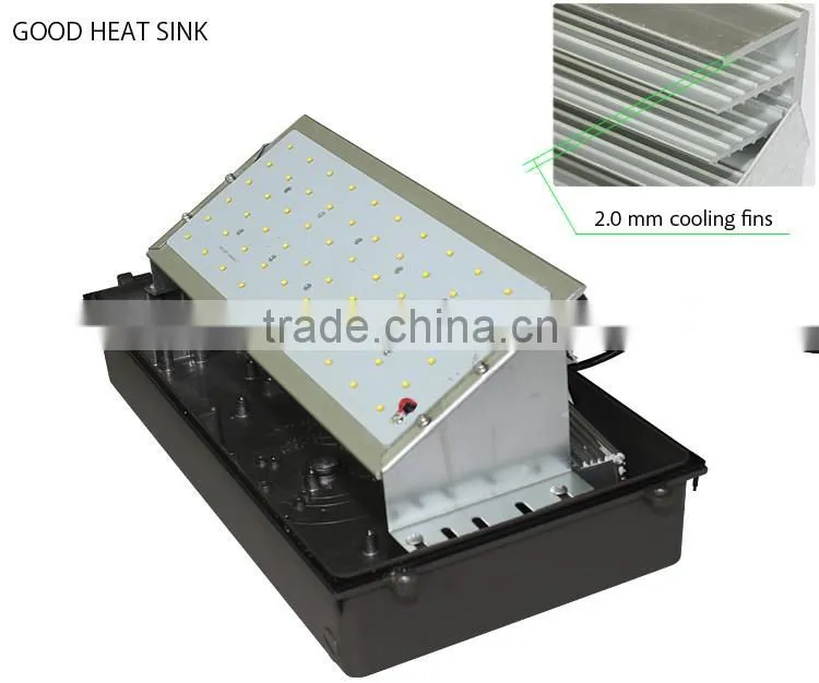 2016 popular 60w led wall pack light UL CUL approved with 5 years warranty