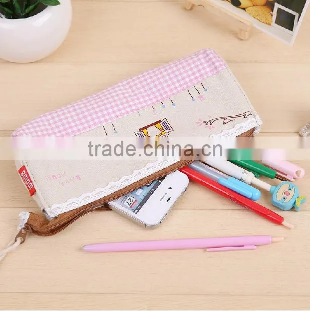 High School Canvas Pencil Case