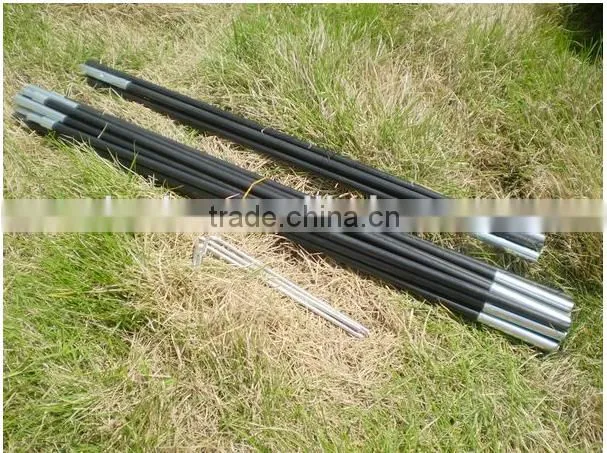 Fiberglass Pole Single Layer Waterproof Heat Resistant Camping Tent