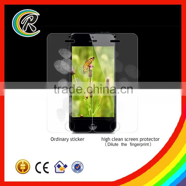 High quality waterproof ultra clear screen protector for iphone 5/5s cell phone clear protector