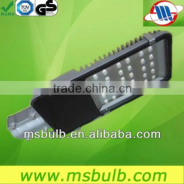 manufacturer direct offer 1*50w/80w LED streetlights 7200lm die-casting aluminum&toughened glass