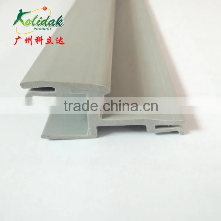 Gray h shape PVC/TPE plastic profile extrusion