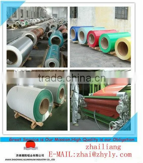 China manufacturer supply 0.3-4.0mm red color coated aluminum coil