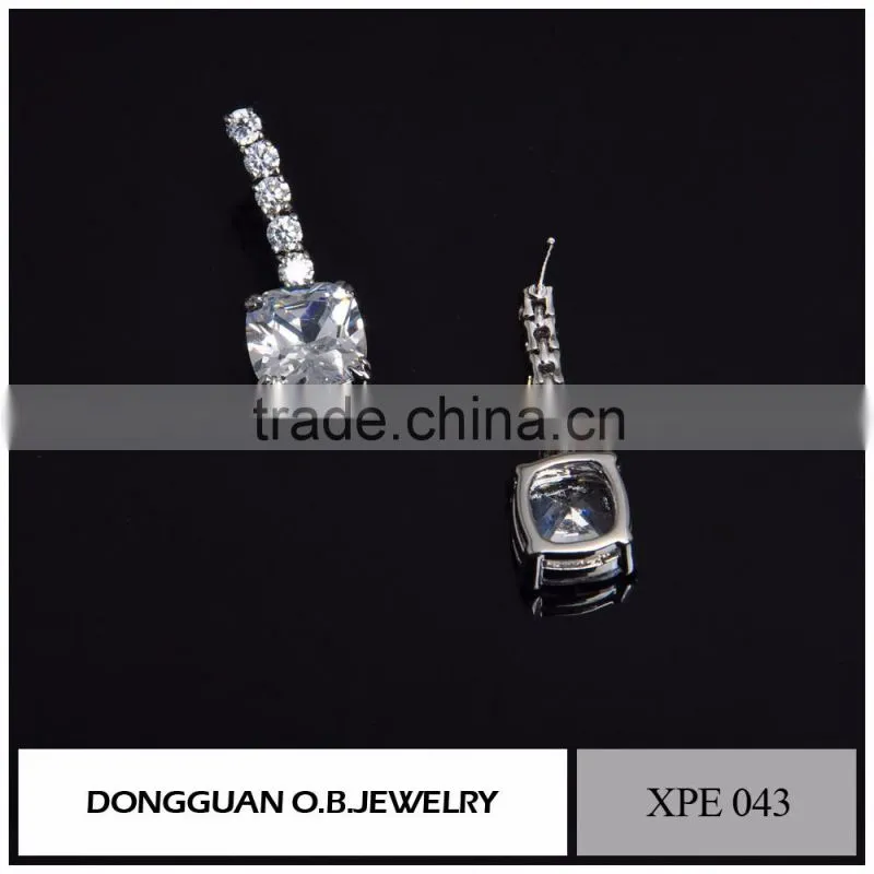 Fashion Silver jewellery Crystal Earring Studs Wholesale For Ladies On Alibaba Wholesale
