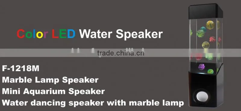 2015 New Products Marble lamp speaker,Color Changing Water dancing speaker