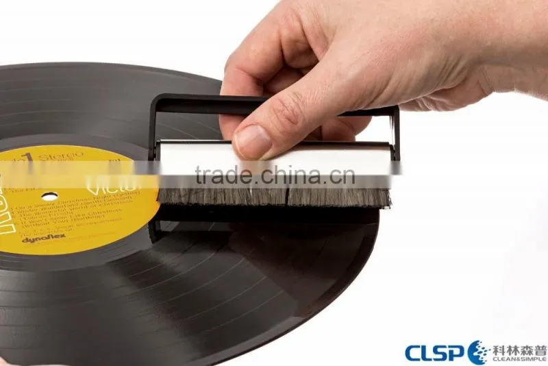 opula carbon fiber vinyl record velvet cleaning brush with hang brush and MSDS