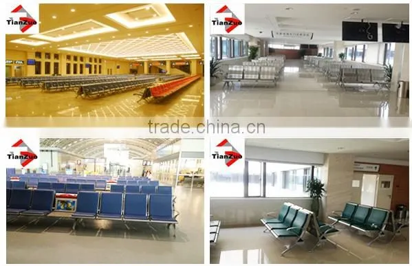 Four Seats 201 stainless steel airport link chair