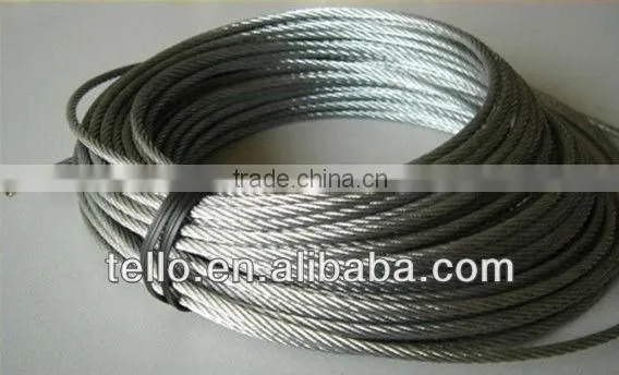 1x19 7x19 stainless steel wire rope