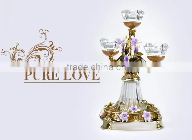 RORO Conjugal Felicity lily pewter craft gift candle stand