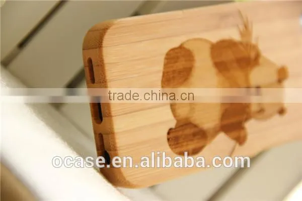Cute Panda Bamboo Cell Phone Cover Right Open Case for iphone5