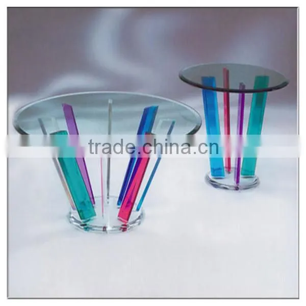 wholesale customized acrylic round table