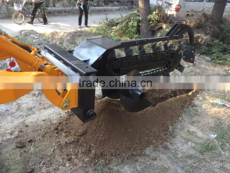 mini skid steer loader/mini attachment trencher/mini skid loader trencher