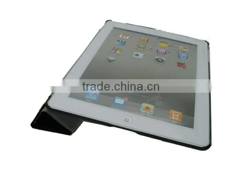 For ipad case smart,companion smart cover crystal Black pc hard case