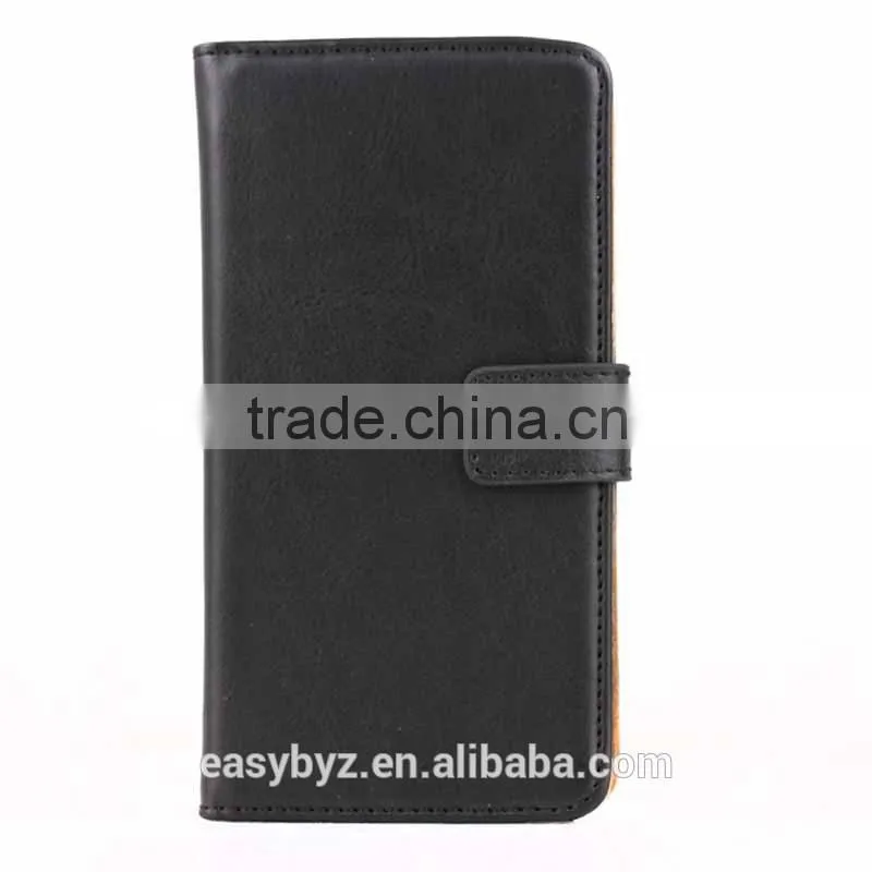 Factory Book Excellant Fold Flip Real Leather Cover Case for Apple iPhone 6 plus 5.5' inch