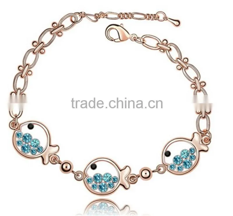 Daihe small fish with high quality crystal bracelet