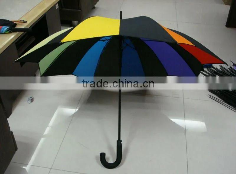 high quality auto maple windproof fiberglass strong umbrella