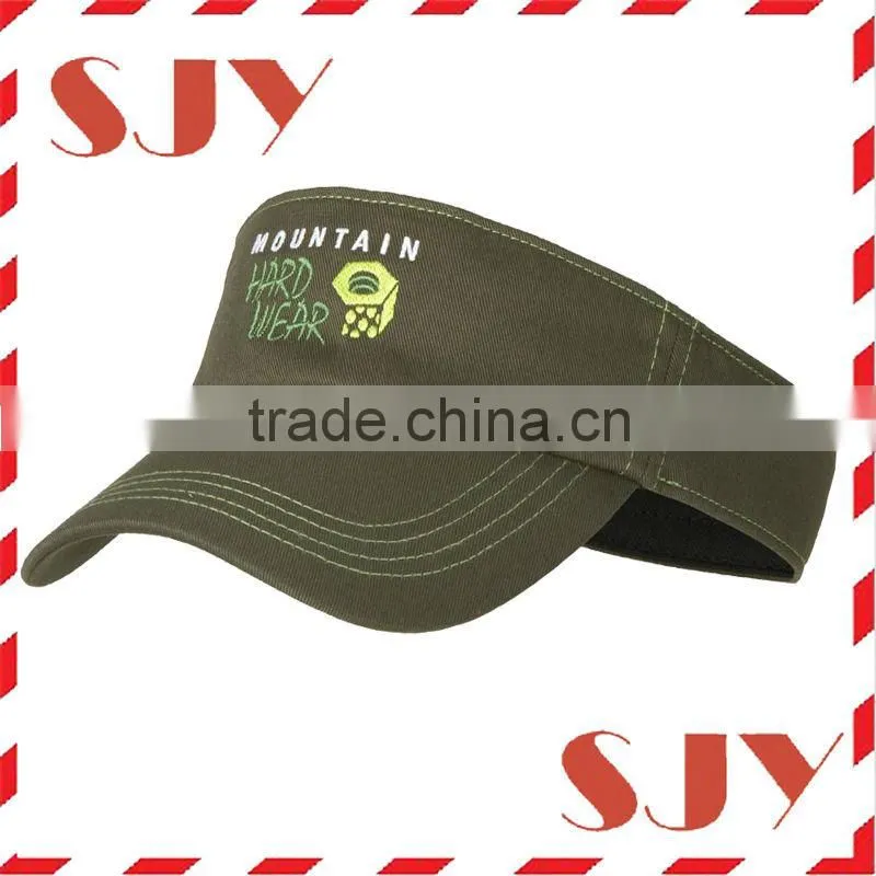 100% cotton fashion elastic back sport fishing sun visor