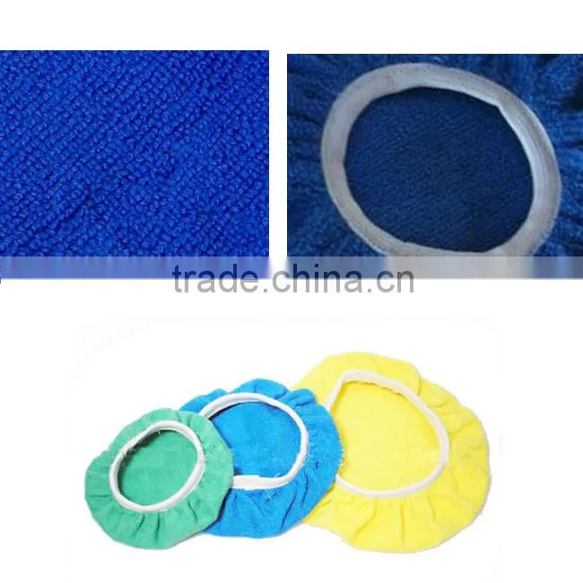 Polishing pad supersoft microfiber 100% polyester terry cloth car buffing pad