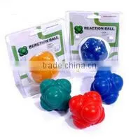 2014 new design 7cm rubber reaction balls for training speed