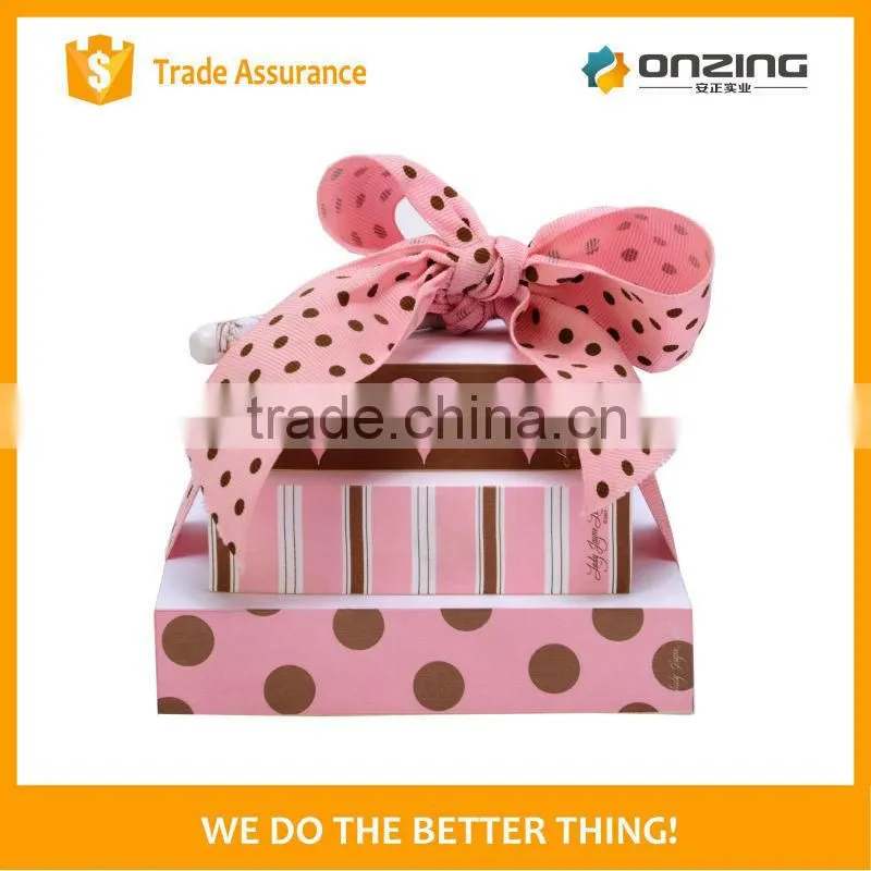 Onzing well-sold memo pad with silk ribbon