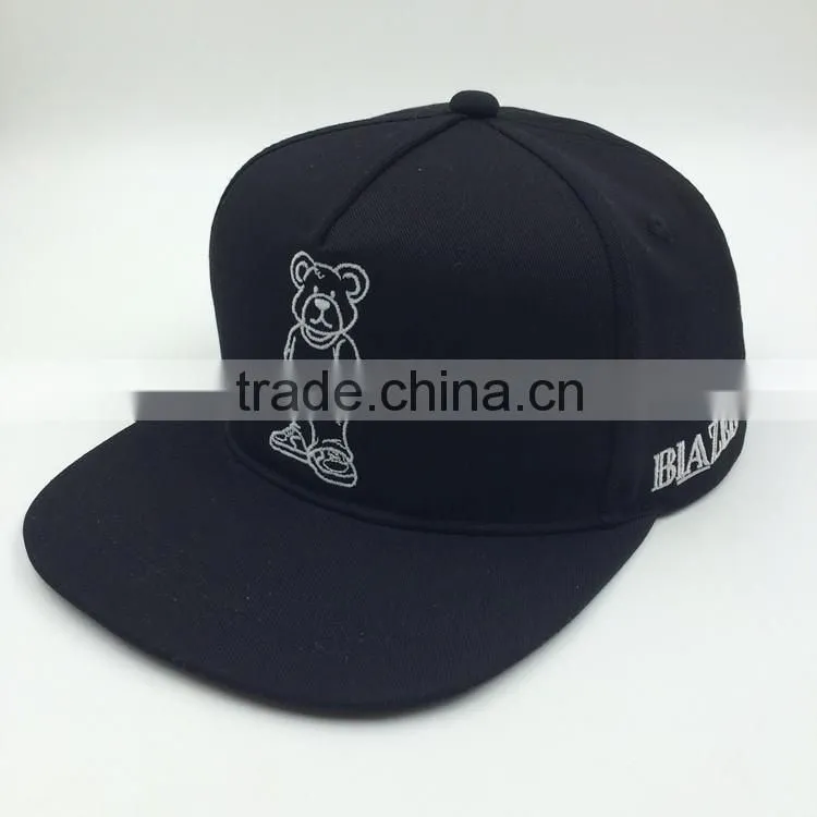 custom blank flat brim caps snapback/blank