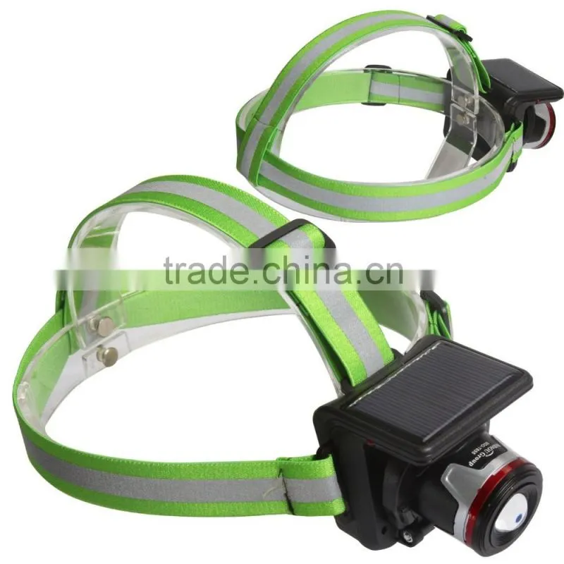 Sidiou Group XPE 5W Spotlight Solar Charging Light Headlamp Headlight UK/EU Plug Flashlight Head Torch Light To Bike Camping