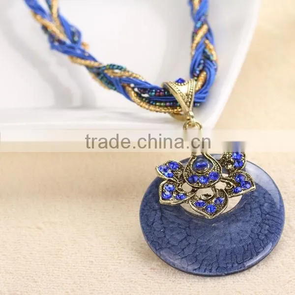 Vintage Fashion Lady Stone Necklace Wholesale