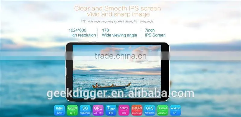 Teclast X70 R 3G Phablet WCDMA inch IPS Retina Screen 64bit Quad Core 1G+8G Cameras Bluetooth 4.0 GPS