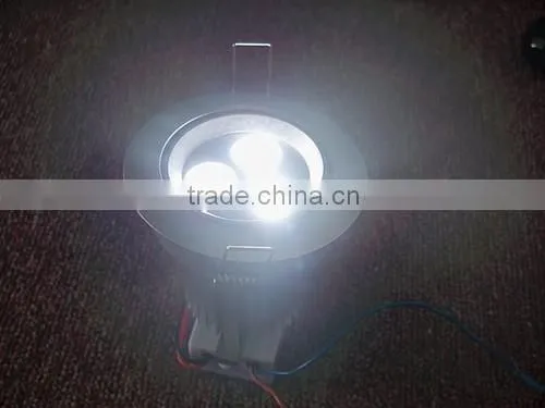 shen zhen high quality indoor lighting 3*3W led downlight