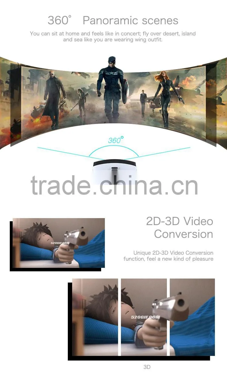 CX-V5 5.5inch 1080p full hd screen touch control rockchip rk3288 all in one virtual reality v002