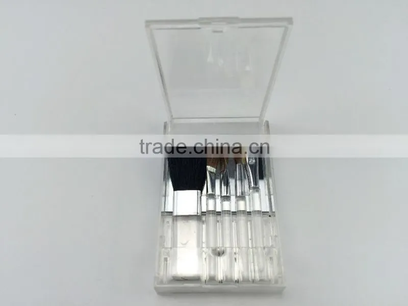 5pcs in plastic box FREE samples nylon Hair Top quality Makeup Brush Set