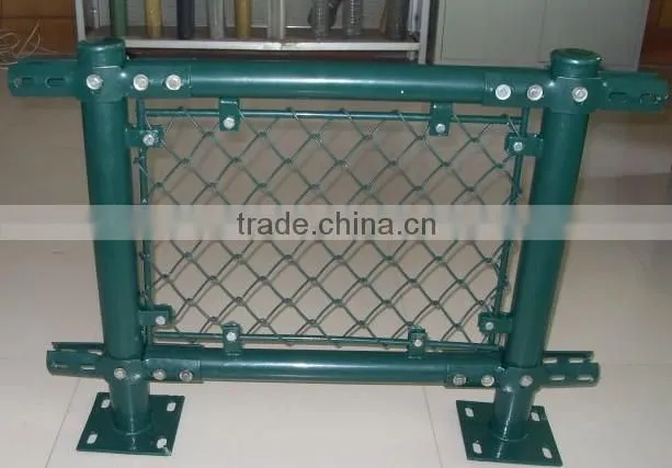 galvanized used chain link site fence in metal