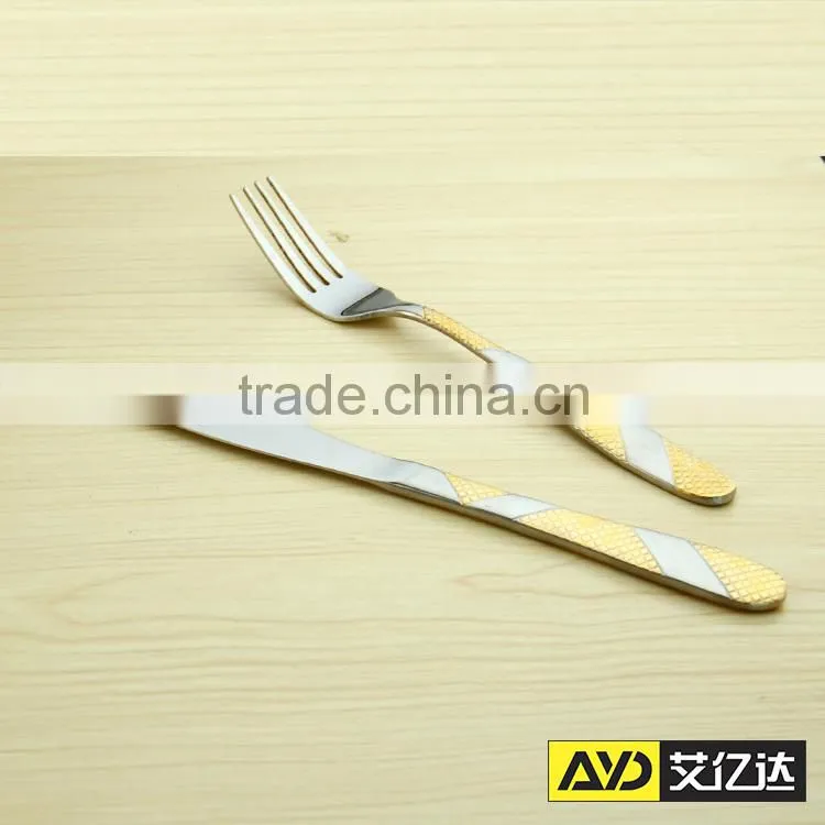Nice Design! gold plated flatware wholesale