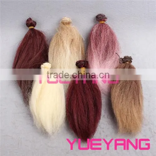 Heat resistant 15cm Troll doll hair extension